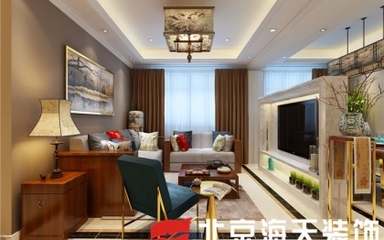 百强世纪城3居室126平米装修效果图案例分享